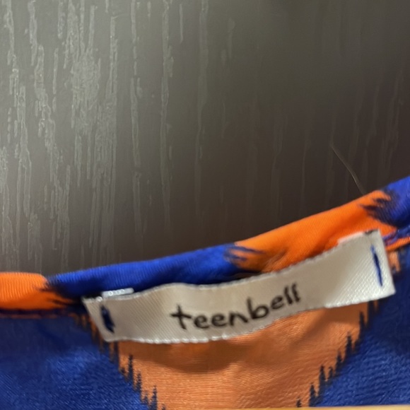 Multicoloured racer back style tank. Semi see through fabric. - Picture 3 of 3